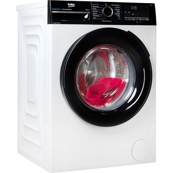 BEKO Waschmaschine BM3WFU41041W, 10 kg, 1400 U/min, Waschen mit EnergySpin: Bis zu 35 % Energie sparen – nicht nur in Eco