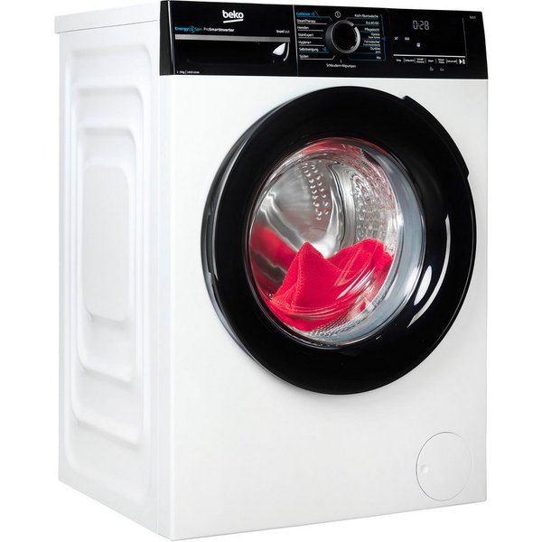 BEKO Waschmaschine BM3WFU4941W, 9 kg, 1400 U/min, Waschen mit EnergySpin: Bis zu 35 % Energie sparen – nicht nur in Eco