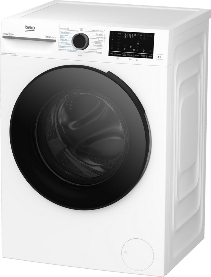 BEKO Waschtrockner BDFT4104A20C, 10 kg, 6 kg, 1400 U/min, SteamCure, Hygiene Therapy, ProSmart Inverter Motor – Bild 4 von 5
