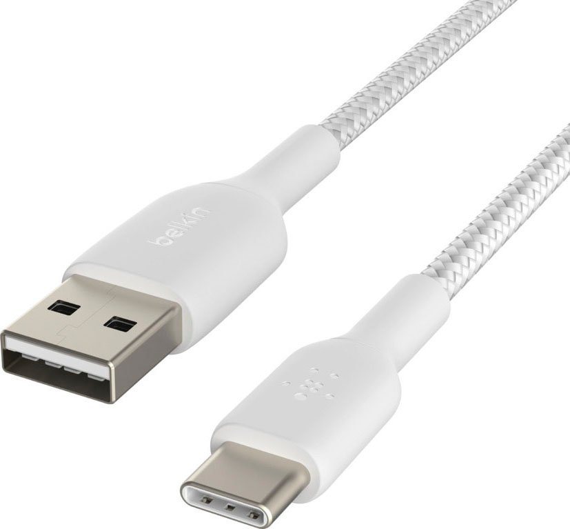 Belkin USB-C/USB-A Kabel ummantelt, 1m USB-Kabel, USB Typ A, USB-C (100 cm) – Bild 5 von 5