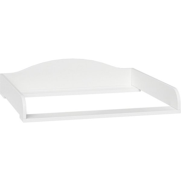 Bellabino Wickelaufsatz Oti, Wickeltischaufsatz, Aufsatz Wickeltisch in weiß, wellig, für IKEA Kommode Malm, Hemnes, Nordli