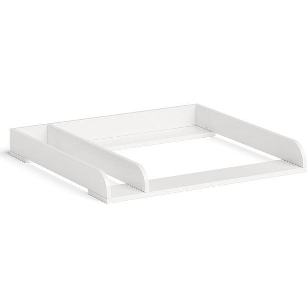 Bellabino Wickelaufsatz Oti, Wickeltischaufsatz, Aufsatz Wickeltisch in weiß, für IKEA Kommode Malm, Hemnes, Nordli, mit Trennfach