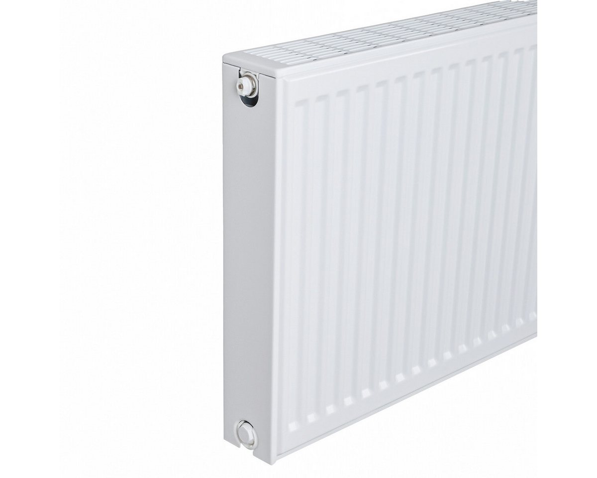 Belrad Heizkörper Universell, mit 8 Anschlüssen für Wand- und Bodenmontage, viele Größen, Typ 22 & Typ 33 in einem, Kompakt- & Ventilheizkörper – Bild 3 von 5