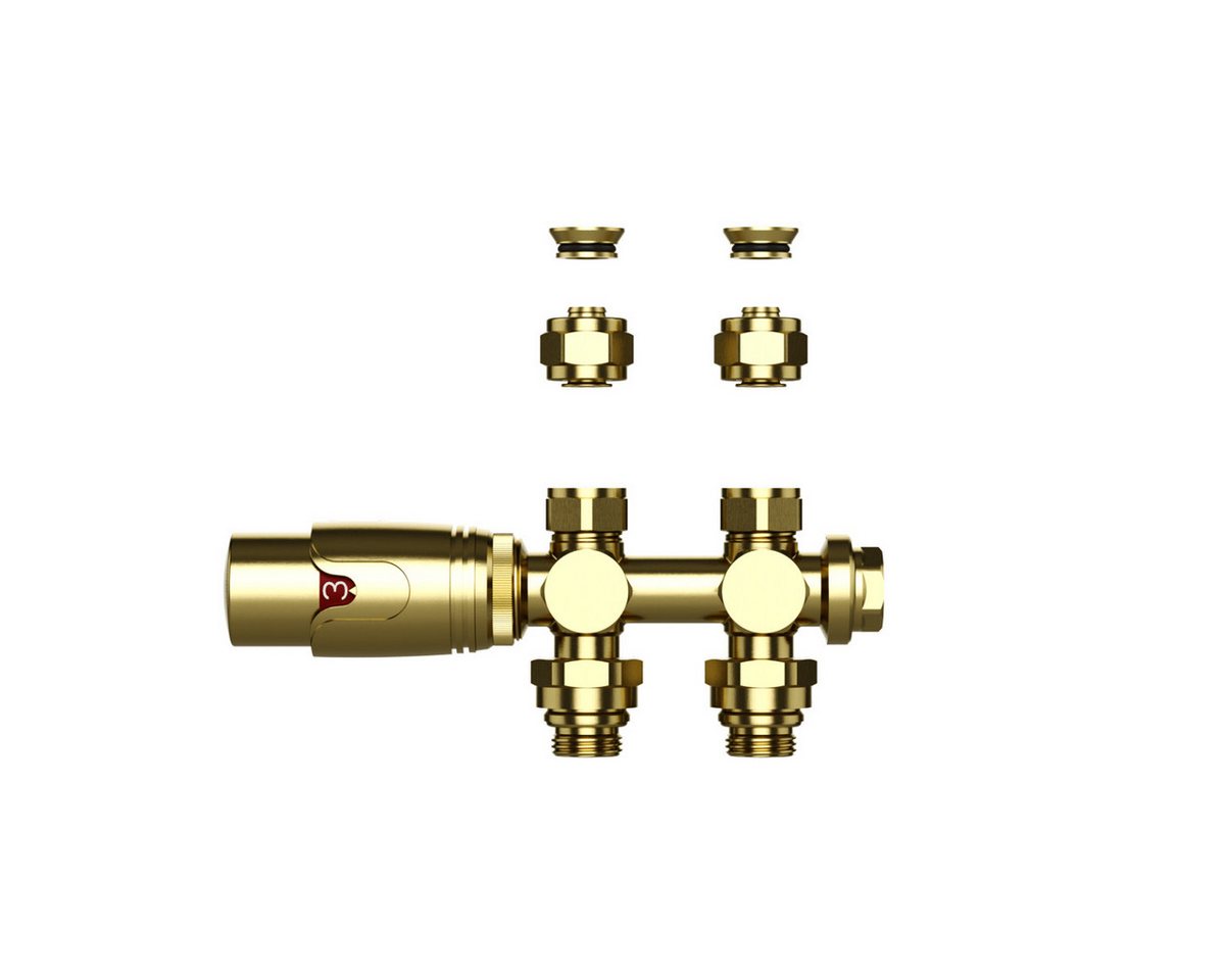 Belrad Regulierventil BLR304, (1-tlg), Thermostatische Heizkörperventile für Wand- und Bodenmontage in – Bild 2 von 2