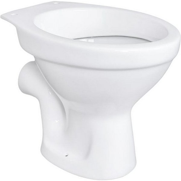 Belvit Tiefspül-WC BV-SW5001, Stand WC Toilette Abgang Waagerecht Wand Tiefspüler Weiß Stehend