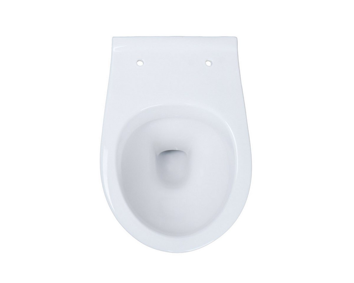 Belvit Tiefspül-WC UNI, Belvit RosenStern Wand WC Hänge Toilette Tiefspüler Weiß Keramik – Bild 3 von 5