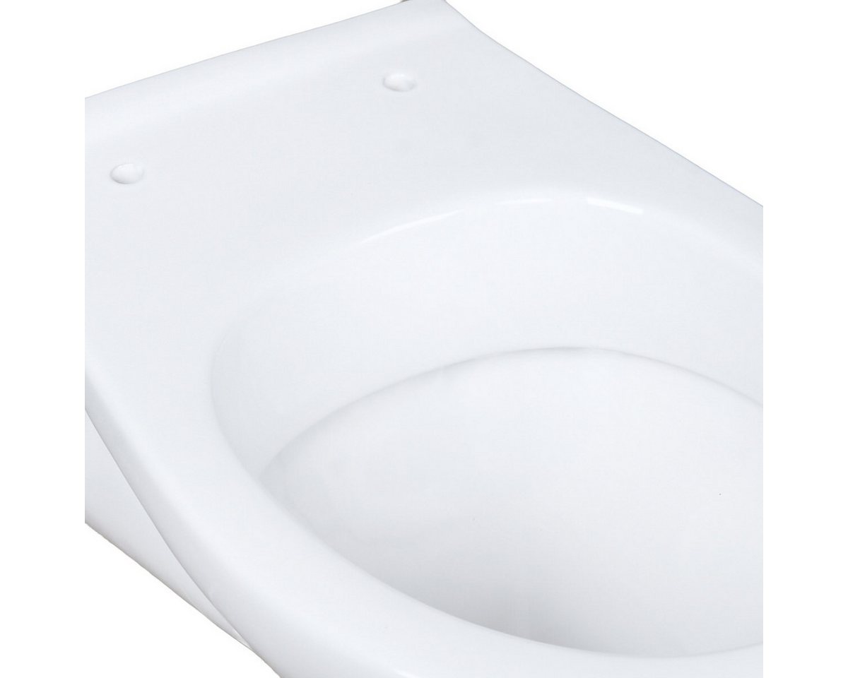 Belvit Tiefspül-WC UNI, Belvit RosenStern Wand WC Hänge Toilette Tiefspüler Weiß Keramik – Bild 4 von 5
