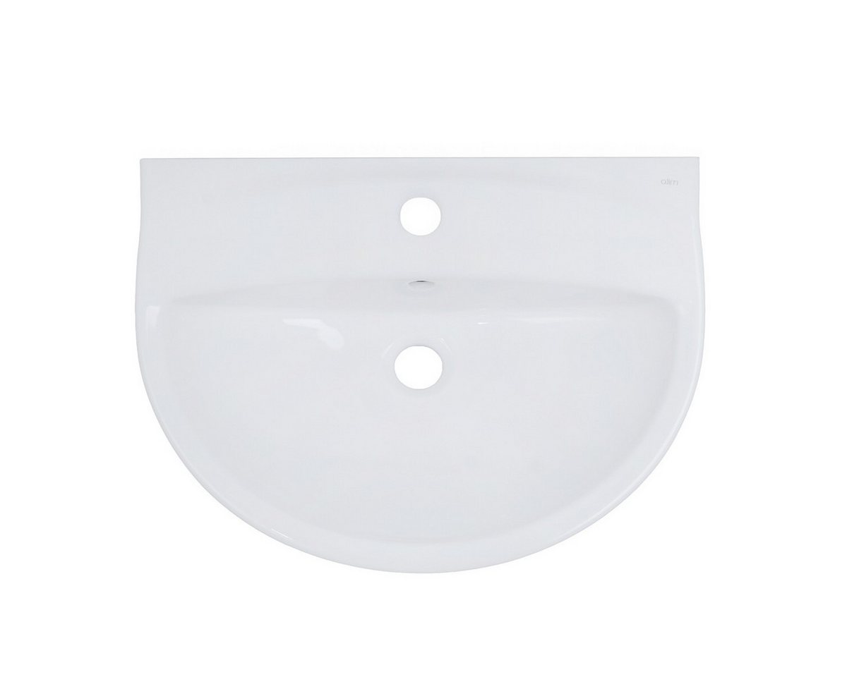 Belvit Waschbecken BV-WB8101 (einzel, 1-St), Belvit Tulpen Keramik Waschbecken 55cm – Bild 3 von 4
