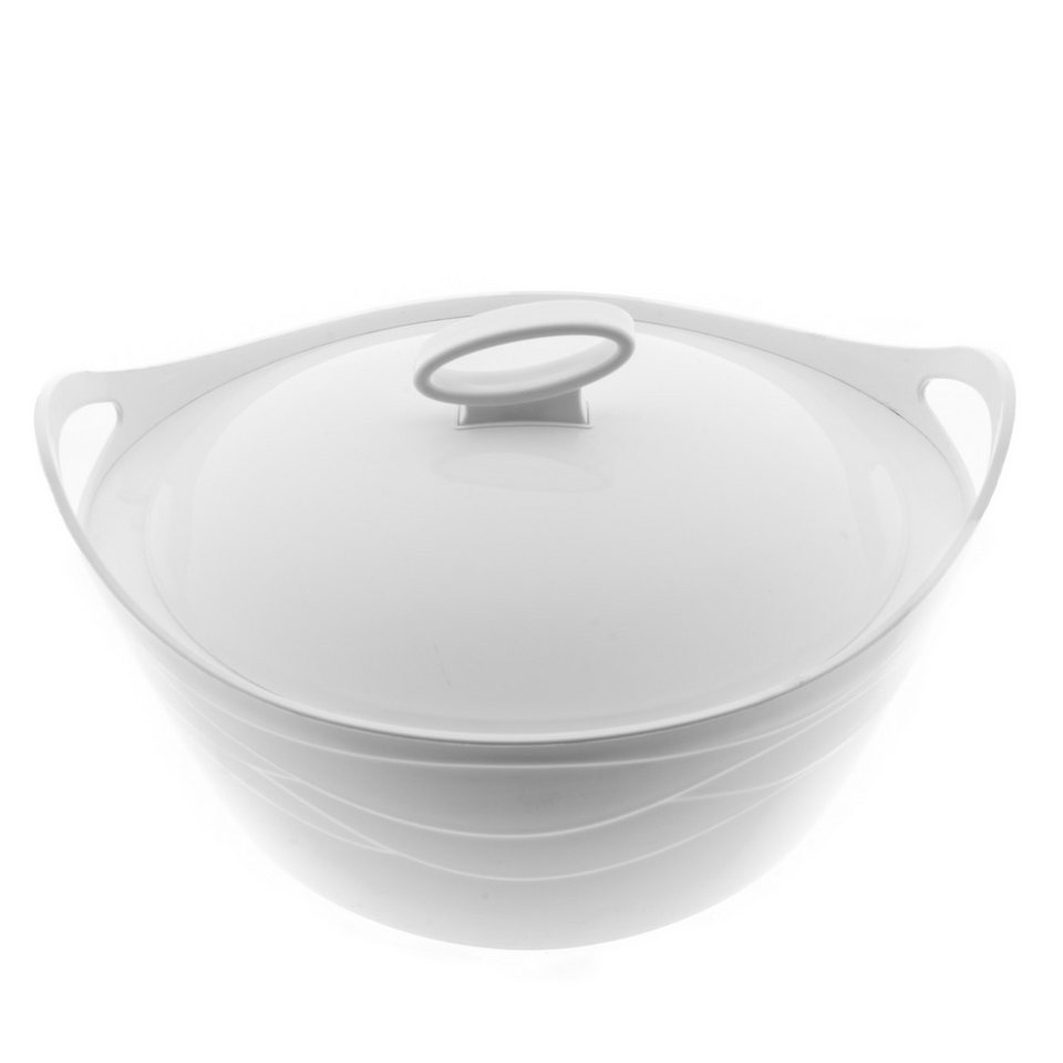 BEM Servierschüssel Thermobehälter, Edelstahl, (Warmhaltebehälter Thermos Essensbehälter Thermobox für Essen, 2-tlg), Thermoschüssel mit Deckel praktisch in 3 G – Bild 3 von 5