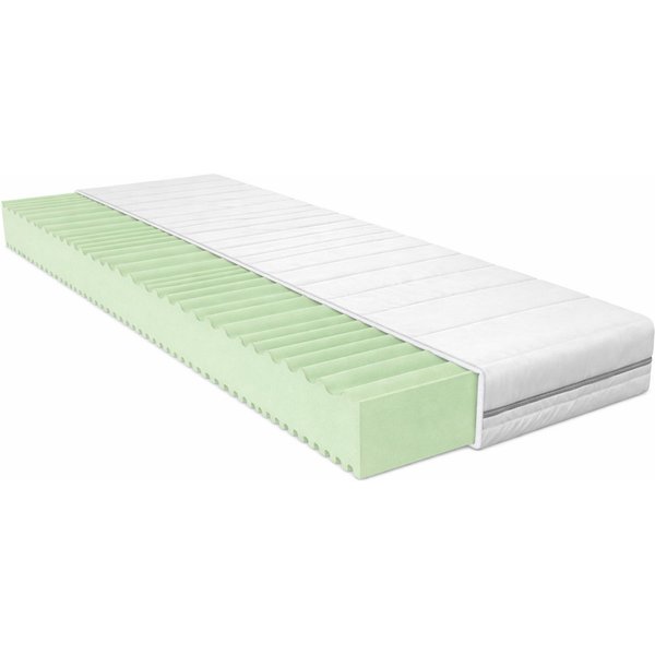 Komfortschaummatratze Basic Premium 7-Zonen Schlafkomfort – ergonomisch & atmungsaktiv, BeMeo, 15 cm hoch, 100% Made in Germany 80x200