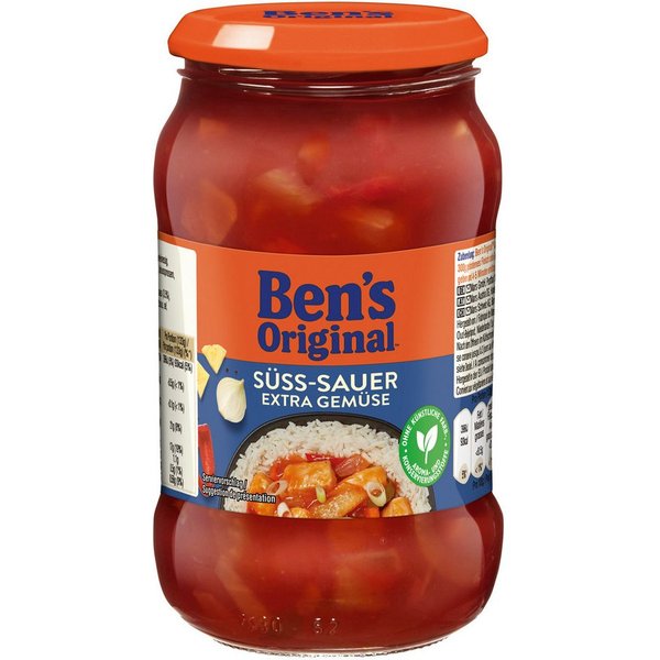 Ben's Original Saucen, Bens Original Sauce Süß Sauer Geschmack mit extra Gemüse 400g