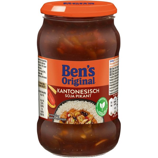 Ben's Original Saucen, Bens Original Sauce Kantonesisch Soja Pikant lecker gewürzt 400g