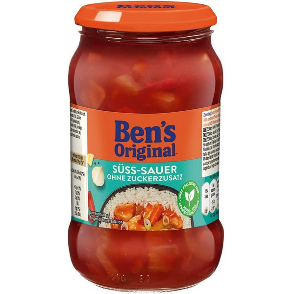 Ben's Original Saucen, Bens Original Sauce Süß Sauer Geschmack ohne Zuckerzusatz 395g