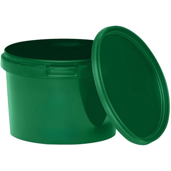 BENBOW Aufbewahrungssystem Eimer mit Deckel 30 20 10 1 0,5 L Grün Lebensmittelecht Eimer, Polypropylen - Lebensmittelecht, Geschmacksneutral, Auslaufsicher, (1-