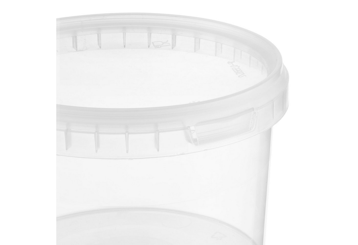 BENBOW Aufbewahrungssystem Eimer mit Deckel 30 20 10 5 3 1 0,5 L Transparent Lebensmittelecht, Polypropylen - Lebensmittelecht, Geschmacksneutral, Auslaufsicher – Bild 2 von 5