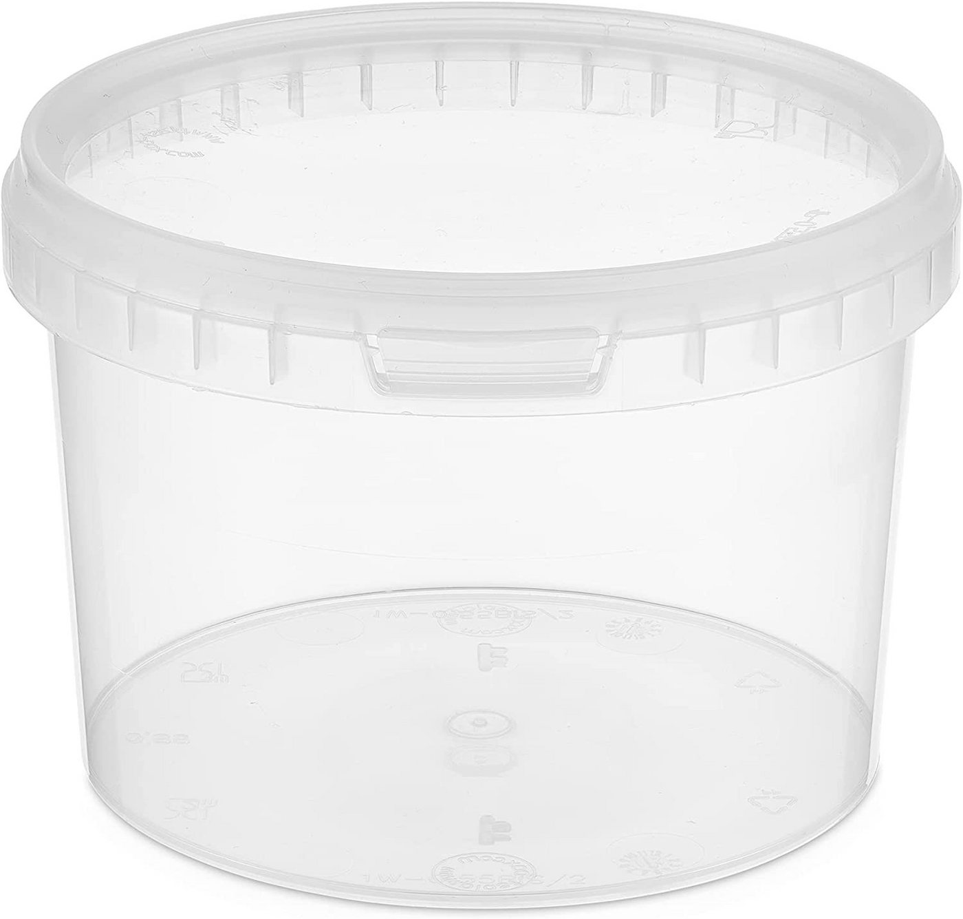 BENBOW Aufbewahrungssystem Eimer mit Deckel 30 20 10 5 3 1 0,5 L Transparent Lebensmittelecht, Polypropylen - Lebensmittelecht, Geschmacksneutral, Auslaufsicher – Bild 3 von 5