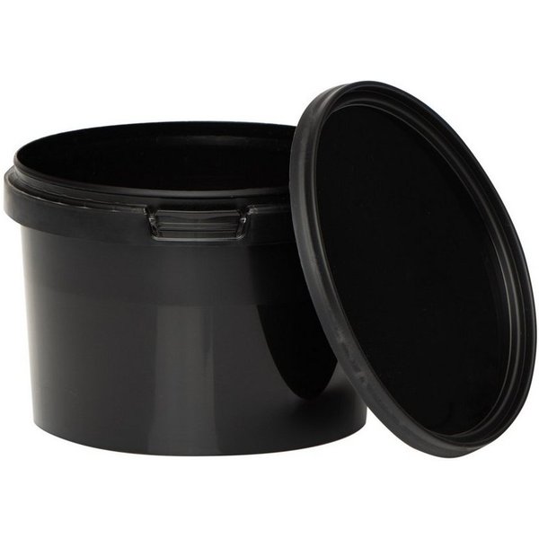BENBOW Aufbewahrungssystem Eimer mit Deckel 30 20 10 5 3 1 0,5 L Schwarz Lebensmittelecht Eimer, Polypropylen - Lebensmittelecht, Geschmacksneutral, Auslaufsich