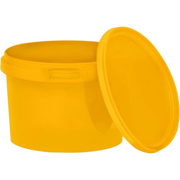 BENBOW Putzeimer Eimer mit Deckel 30 20 10 5 3 1 0,5 L Viele Farben Lebensmittelecht, (1-tlg., PZH-, BRC- und DIN-ISO-zertifiziert), für Lebensmittel, Farben, C