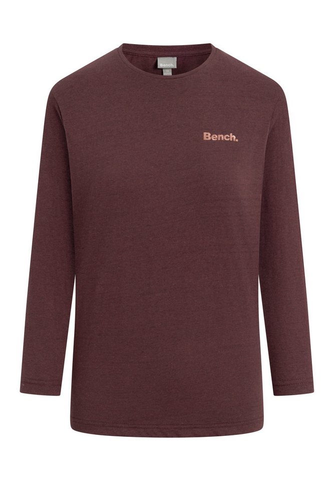 Bench. 3/4-Arm-Shirt ROMILEY tailliertes Basic mit 3/4 Arm und Logoprint im Metallic-Holo Stil – Bild 3 von 3