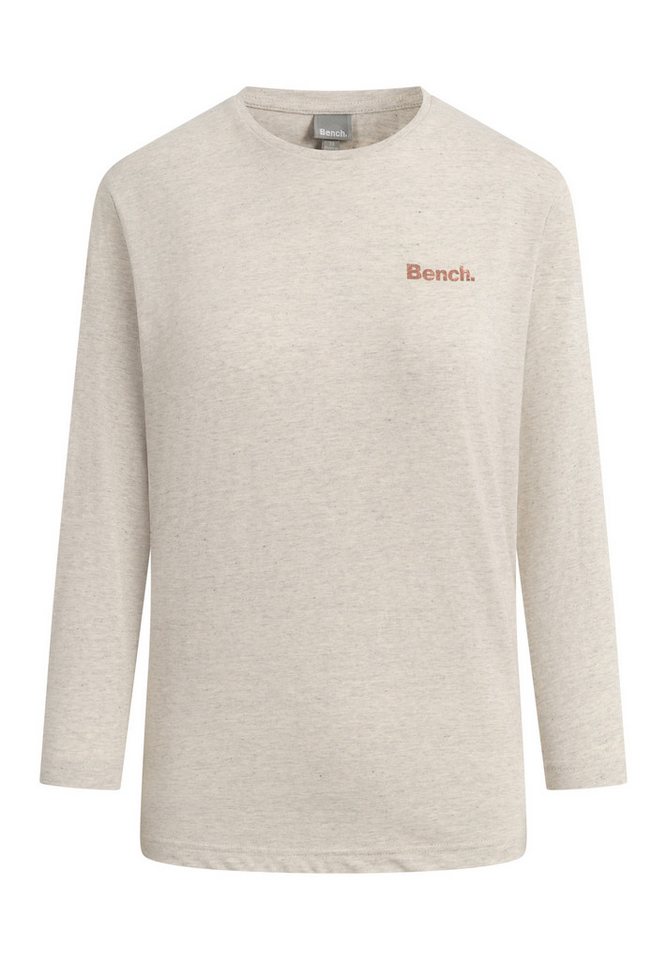 Bench. 3/4-Arm-Shirt ROMILEY tailliertes Basic mit 3/4 Arm und Logoprint im Metallic-Holo Stil – Bild 3 von 3