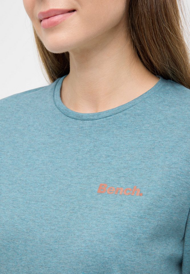 Bench. 3/4-Arm-Shirt ROMILEY tailliertes Basic mit 3/4 Arm und Logoprint im Metallic-Holo Stil – Bild 3 von 4