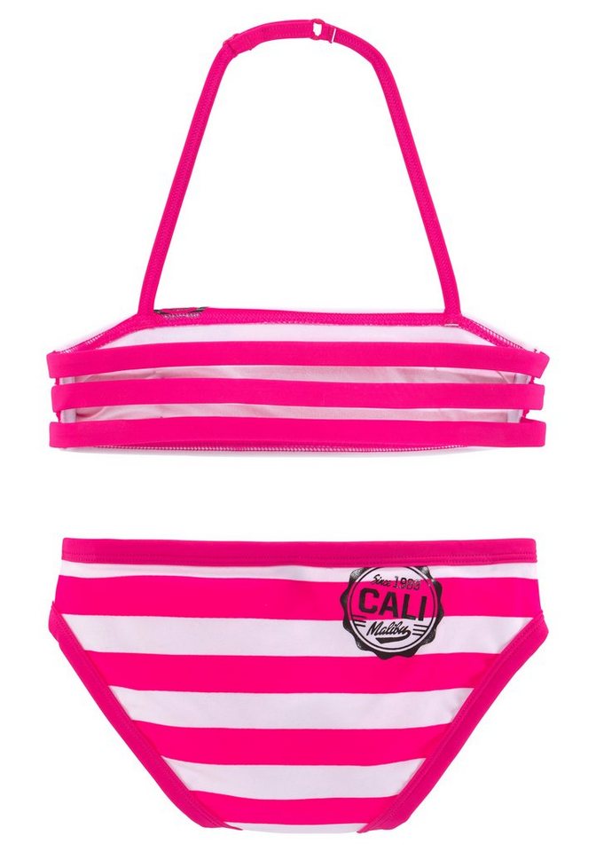Bench. Bandeau-Bikini mit trendigen Streifen – Bild 2 von 5
