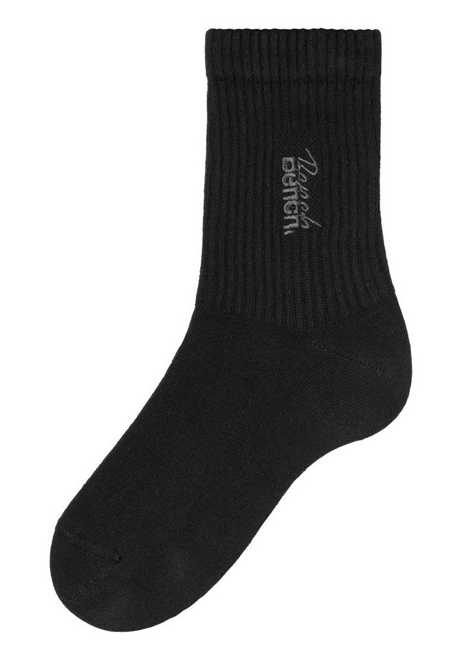 Bench. Basicsocken Damensocken hochgeripptes Bündchen (Packung, 3-Paar, Gr. 35-38 bis 39-42) mit Bench Logo Stickerei – Bild 5 von 5