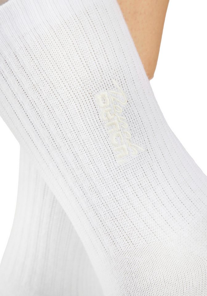 Bench. Basicsocken Damensocken hochgeripptes Bündchen (Packung, 3-Paar, Gr. 35-38 bis 39-42) mit Bench Logo Stickerei – Bild 3 von 5