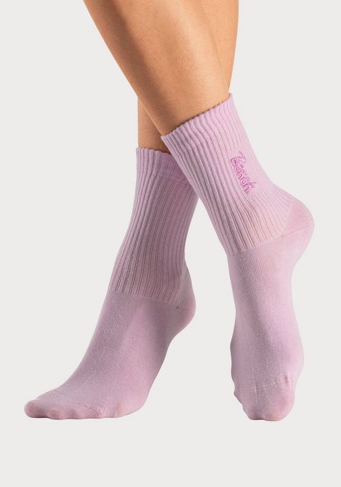 Bench. Basicsocken Damensocken hochgeripptes Bündchen (Packung, 3-Paar, Gr. 35-38 bis 39-42) mit Bench Logo Stickerei – Bild 5 von 5