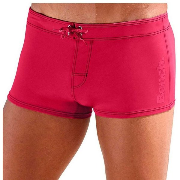 Bench. Boxer-Badehose mit seitlichem Logoprint