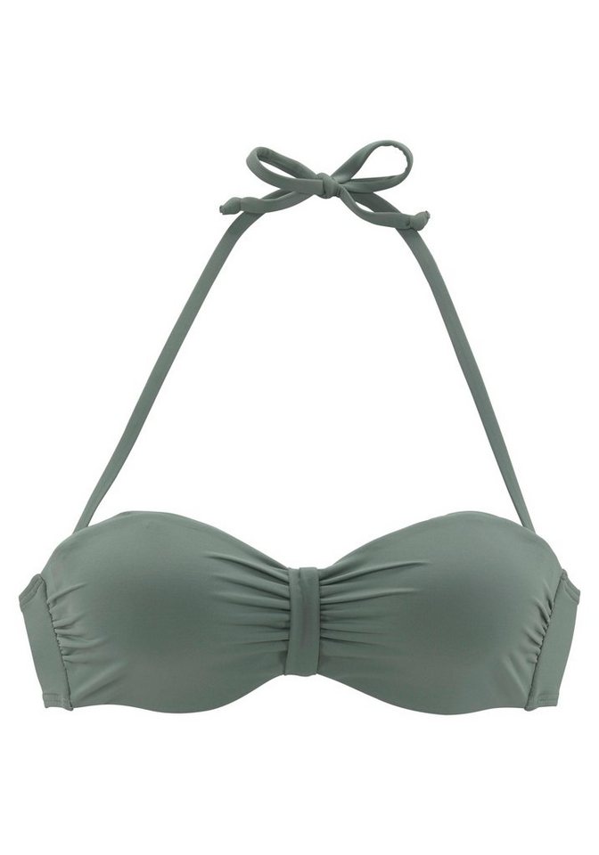 Bench. Bügel-Bandeau-Bikini-Top, im Uni-Style – Bild 2 von 5