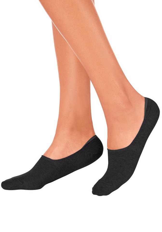 Bench. Füßlinge Damen Unsichtbare Sneaker Socken, (Packung, 5-Paar, No Show) für weit ausgeschnittene Schuhe, Loafers, Halbschuhen, Oxford-Schuhe – Bild 3 von 5