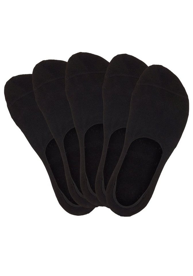 Bench. Füßlinge Damen Unsichtbare Sneaker Socken, (Packung, 5-Paar, No Show) für weit ausgeschnittene Schuhe, Loafers, Halbschuhen, Oxford-Schuhe – Bild 4 von 5