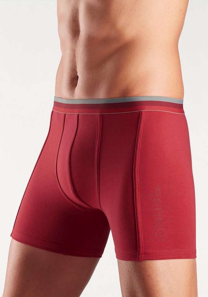 Bench. Langer Boxer (Packung, 3-St) Unterhosen mit elastischem Bund und Logodruck auf dem Bein – Bild 2 von 5