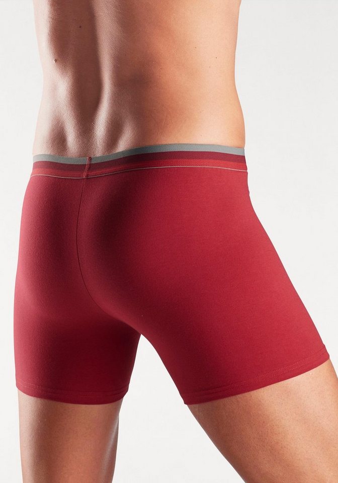 Bench. Langer Boxer (Packung, 3-St) Unterhosen mit elastischem Bund und Logodruck auf dem Bein – Bild 3 von 5