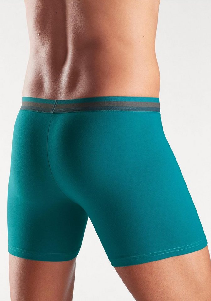 Bench. Langer Boxer (Packung, 3-St) Unterhosen mit elastischem Bund und Logodruck auf dem Bein – Bild 3 von 5