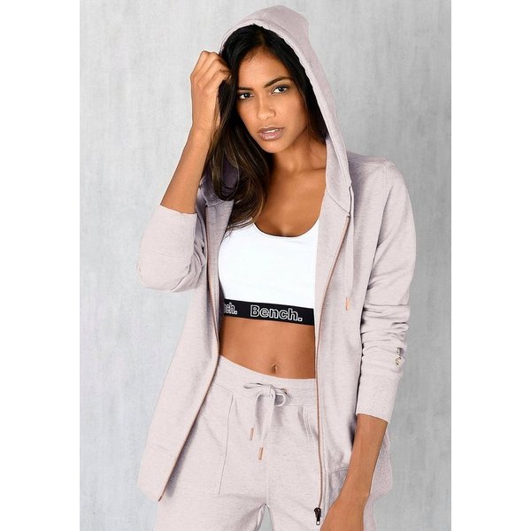 Bench. Loungewear Sweatjacke mit Taschen und Zipper, Loungeanzug