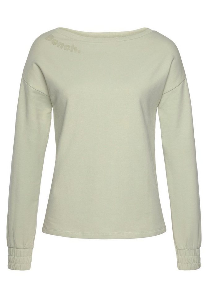 Bench. Loungewear Sweatshirt mit gerafften Ärmelbündchen, Loungeanzug – Bild 2 von 5