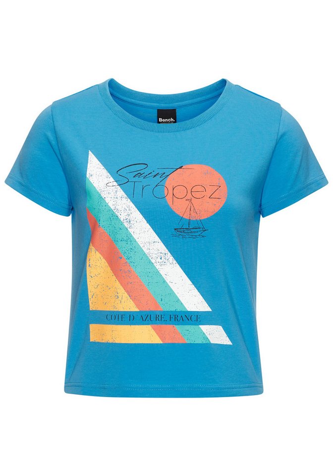 Bench. Loungewear T-Shirt mit Print, aus weicher Baumwoll-Qualität, Home-und Loungewear-Serie – Bild 2 von 5