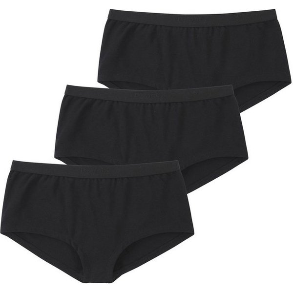 Bench. Panty (Packung, 3-St) unifarben, mit Logostickerei, Baumwollmischung