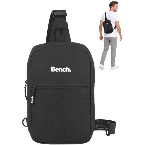 Bench. Rucksack Eingurt Freizeitrucksack Crossbody Tasche Sport, Fahrradrucksack Wandern Damen Herren Bike Sling Bag 64206 + Etui