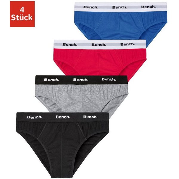 Bench. Slip (Packung, 4-St) mit kontrastfarbigem Webbündchen