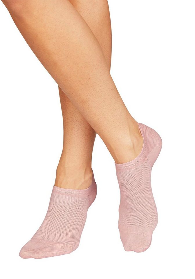 Bench. Sneakersocken Damen Füßlinge, Rutschfest Silikon, Atmungsaktive Kurzsocken (Packung, 10-Paar, No Show) mit Pikeestruktur für Loafer und Sneaker Schuhe – Bild 3 von 5