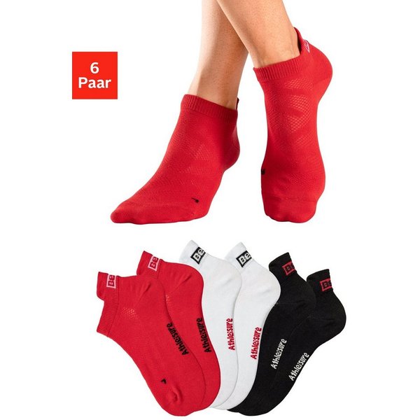 Bench. Sneakersocken (Packung, 6-Paar) mit Lüftungskanälen in Netzstruktur