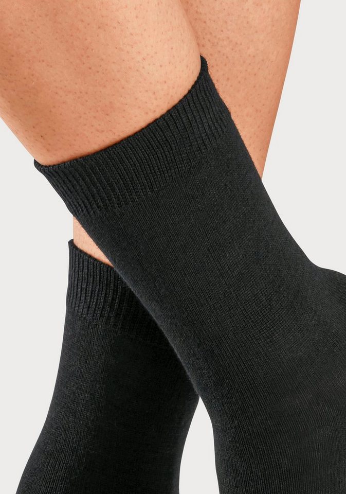Bench. Socken Damen Wollsocken, Basic mit weichem Gummibund, Wandersocken (Packung, 3-Paar) Damensocken aus flauschigem Material mit wärmender Wolle – Bild 5 von 5
