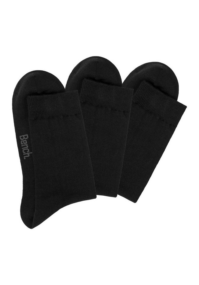 Bench. Socken Herren Wollsocken, Basic uni (Packung, 3-Paar, Gr. 39-42 bis 47-48) Herrensocken mit wärmender Wolle – Bild 2 von 5