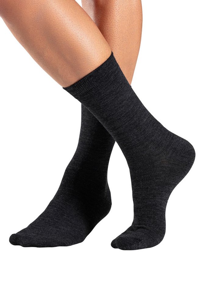Bench. Socken Herren Wollsocken, Basic uni (Packung, 3-Paar, Gr. 39-42 bis 47-48) Herrensocken mit wärmender Wolle – Bild 3 von 5