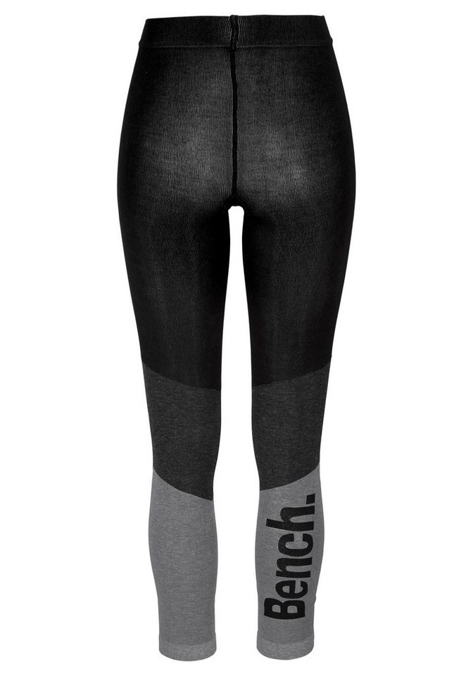 Bench. Strickstrumpfleggings Damen, Teenie (Packung Gr. 32/34 bis 40/42) Strickstrumpfhose ohne Fuß im sportiven Colorblockdesign – Bild 4 von 5