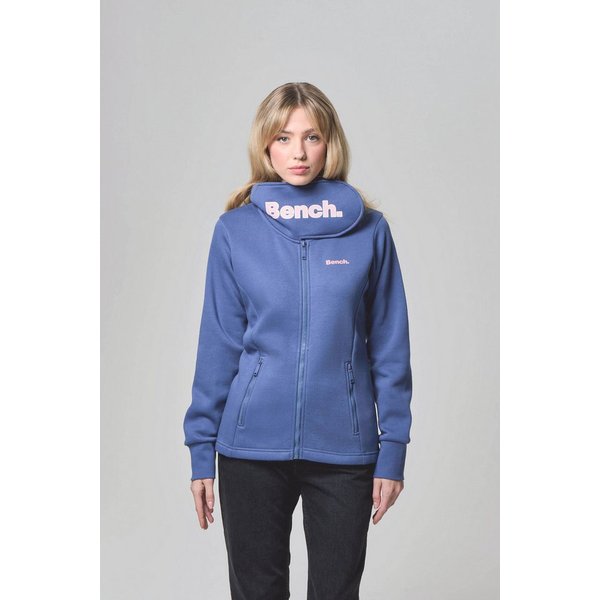 Bench. Sweatjacke HAYLO aus Baumwolle und Polyester, figurbetonte Passform, Langarm