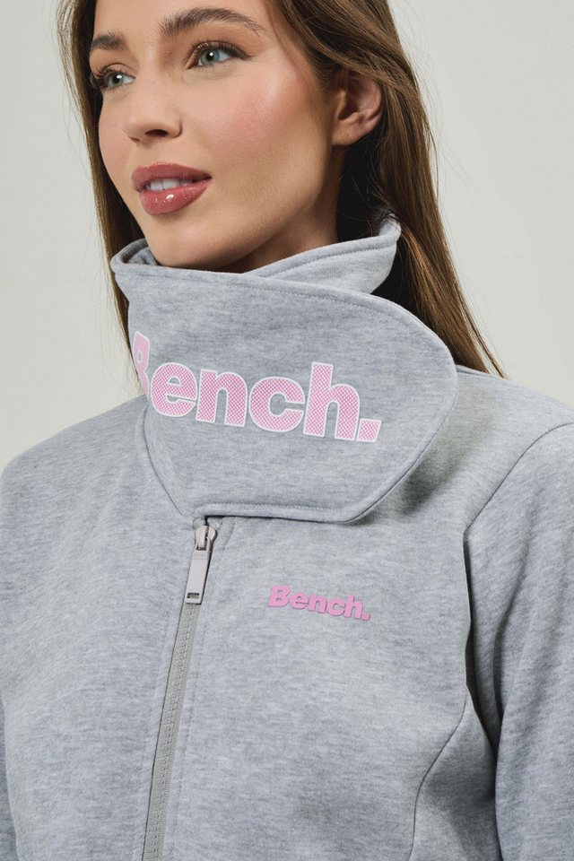Bench. Sweatjacke HAYLO aus Baumwolle und Polyester, figurbetonte Passform, Langarm – Bild 4 von 5